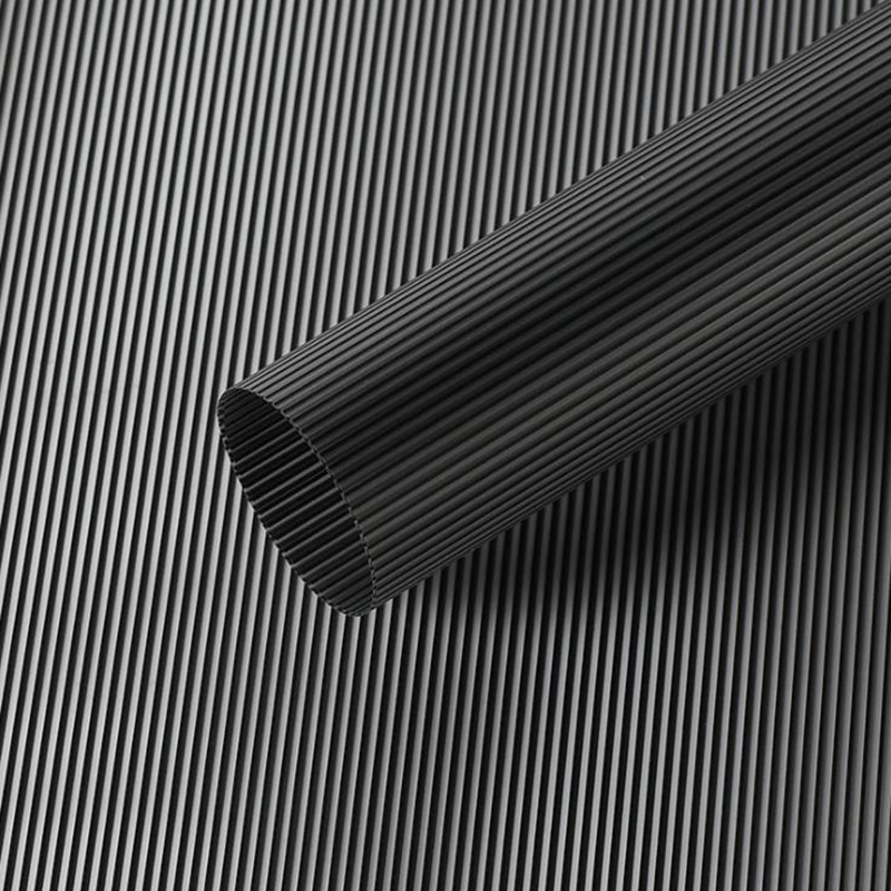MYHC-04 Haze Line ensfarvet lodret mønster blomsteremballagefilm