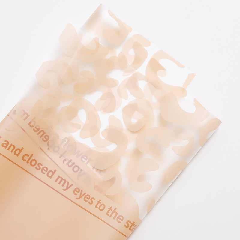MYHC-08 Leopard Print Kanter Massage Film Plast Blomster Emballage Film