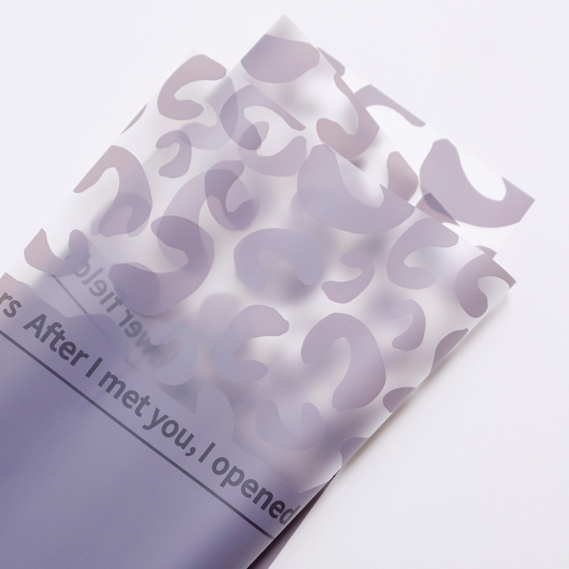 MYHC-08 Leopard Print Kanter Massage Film Plast Blomster Emballage Film