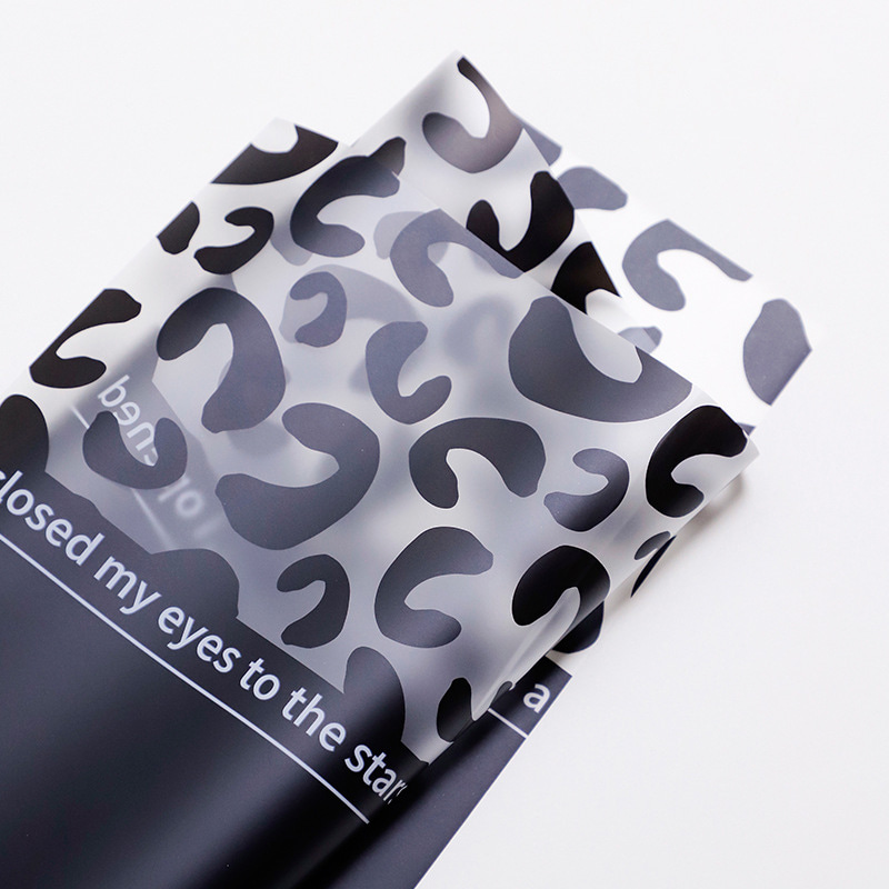 MYHC-08 Leopard Print Kanter Massage Film Plast Blomster Emballage Film