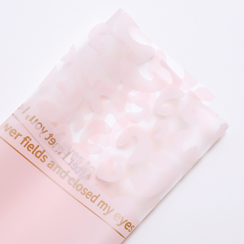 MYHC-08 Leopard Print Kanter Massage Film Plast Blomster Emballage Film