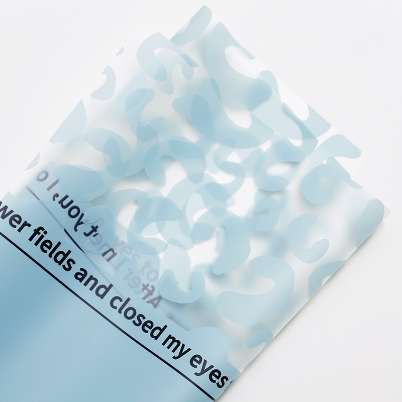 MYHC-08 Leopard Print Kanter Massage Film Plast Blomster Emballage Film
