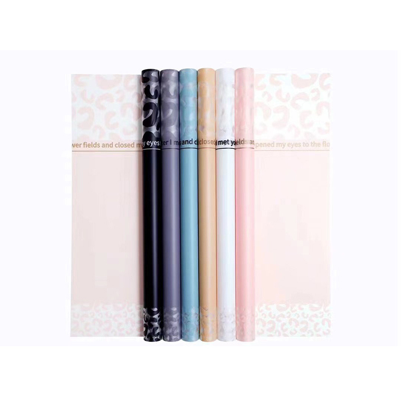 MYHC-08 Leopard Print Kanter Massage Film Plast Blomster Emballage Film