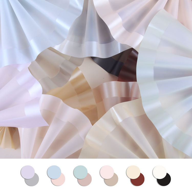 MYHC-09 Puffy Skirt 57×57cm (±2cm) Ensfarvet blomsteremballagefilm