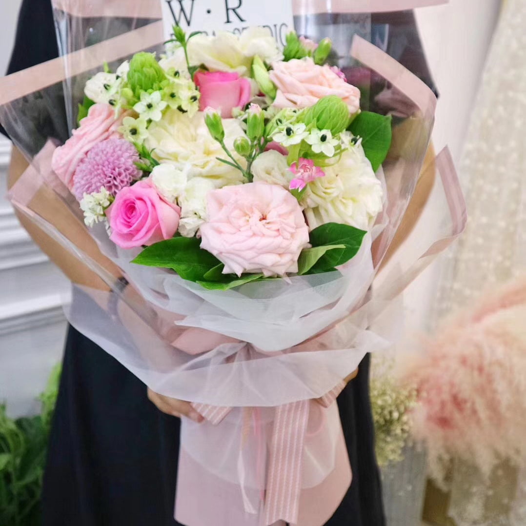 MYHC-16 Transparent kant OPP Plastic Flower Indpakningspapir