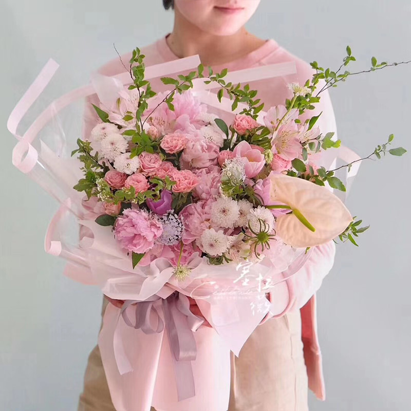 MYHC-16 Transparent kant OPP Plastic Flower Indpakningspapir