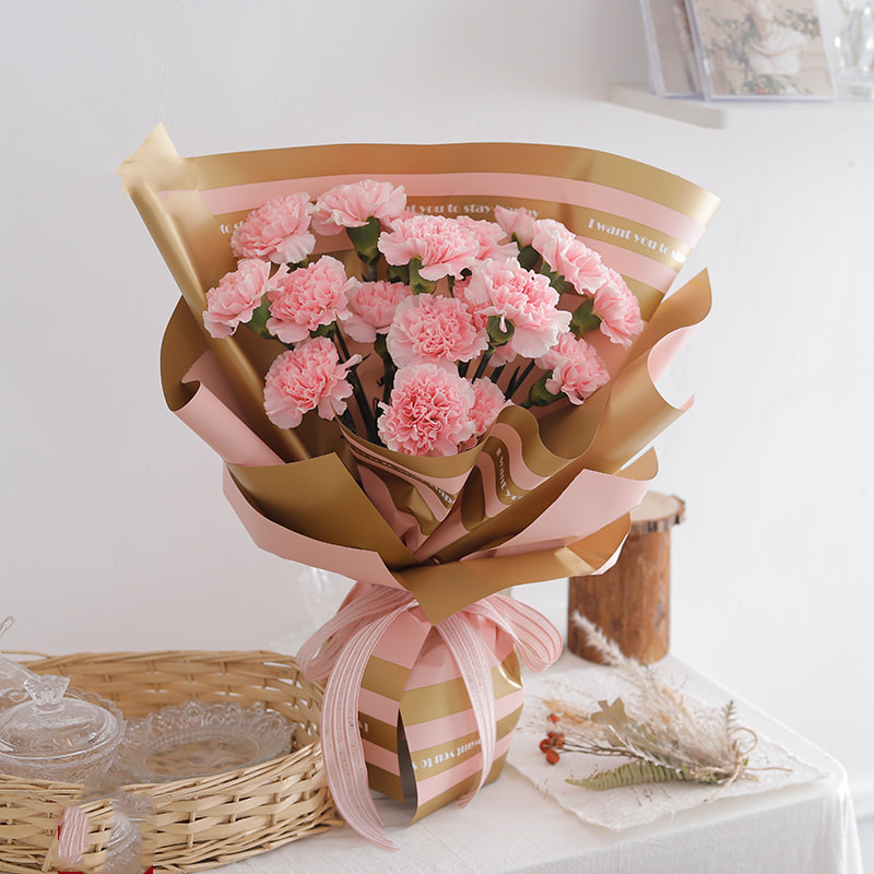 MYHC-22 57×57 cm (±2 cm) enkeltsidet vandret perleskinnende film med blomsterindpakningspapir