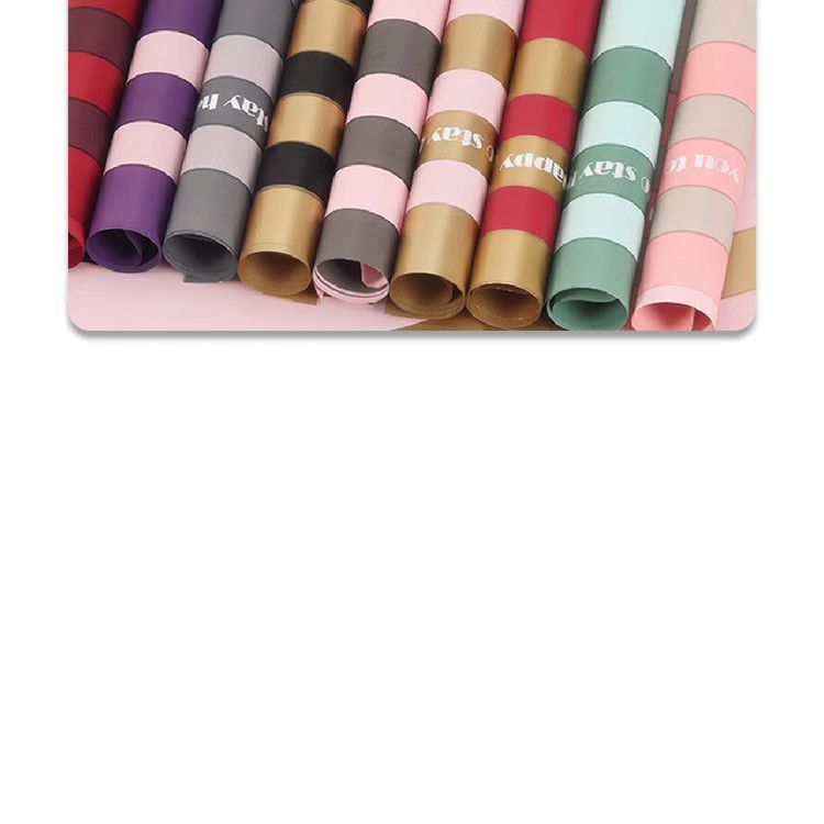 MYHC-22 57×57 cm (±2 cm) enkeltsidet vandret perleskinnende film med blomsterindpakningspapir