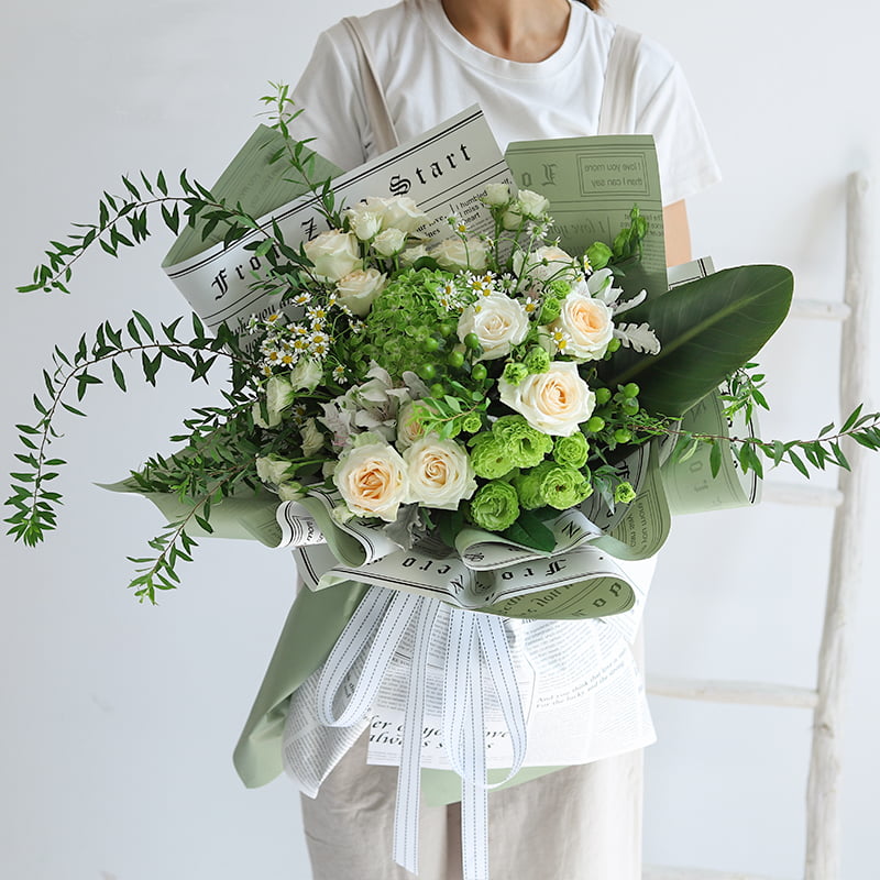 MYHC-23 enkeltsidet avisstil, dobbeltsidet og dobbeltfarvet kohudsblomstemballagefilm