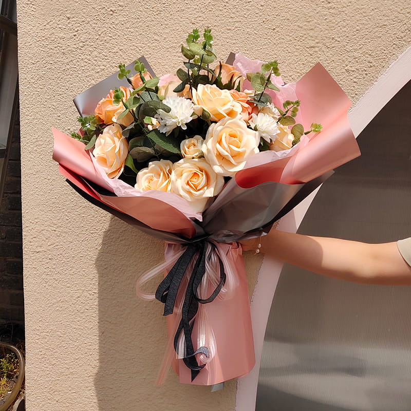 MYHC-32 Pearl dobbeltsidet tofarvet vandtæt blomsterindpakningspapir