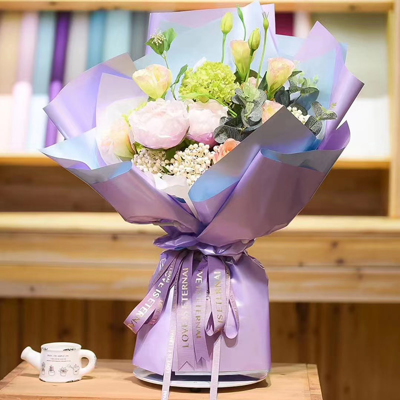 MYHC-32 Pearl dobbeltsidet tofarvet vandtæt blomsterindpakningspapir