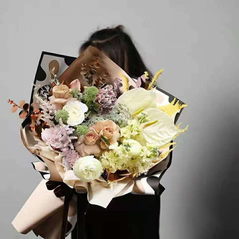 MYHC-39 Hukommelsesfotoramme 57×57cm (±2cm) Vandtæt blomsterindpakningspapir