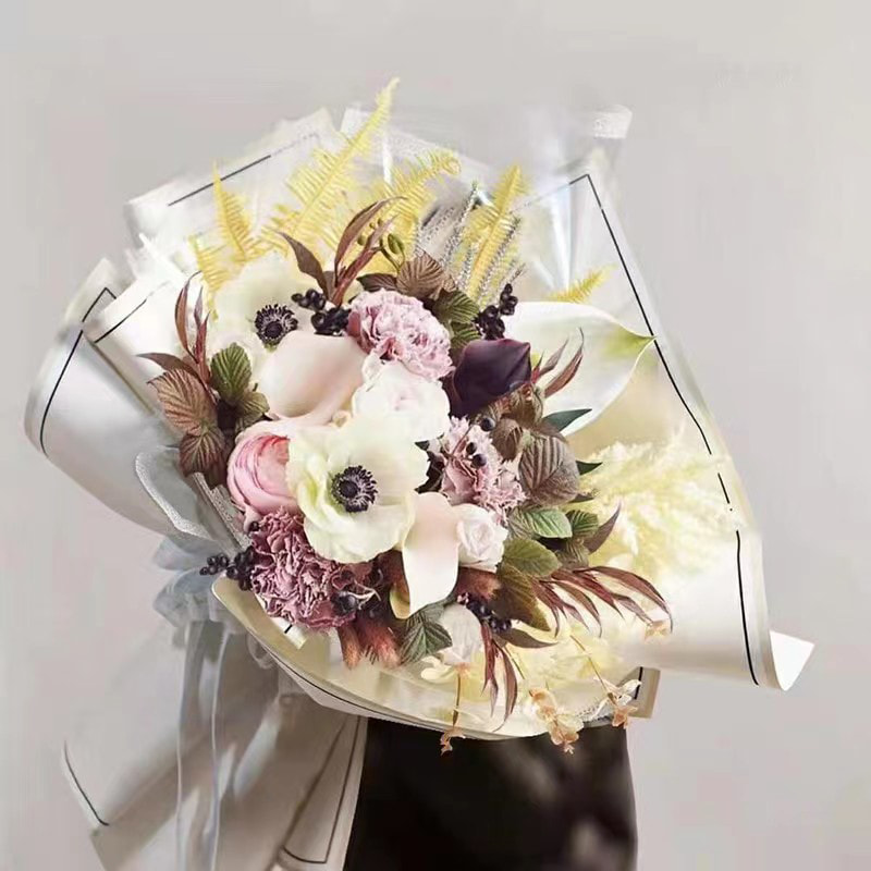 MYHC-39 Hukommelsesfotoramme 57×57cm (±2cm) Vandtæt blomsterindpakningspapir