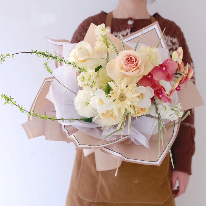 MYHC-39 Hukommelsesfotoramme 57×57cm (±2cm) Vandtæt blomsterindpakningspapir