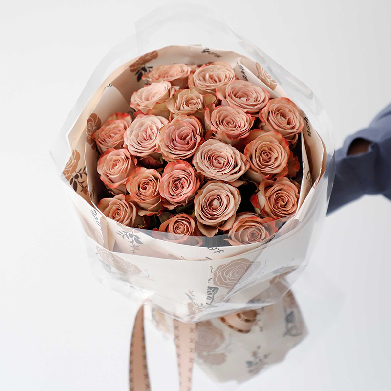 MYHC-47 Indpakningspapir for blomster i lavt mættet koskind