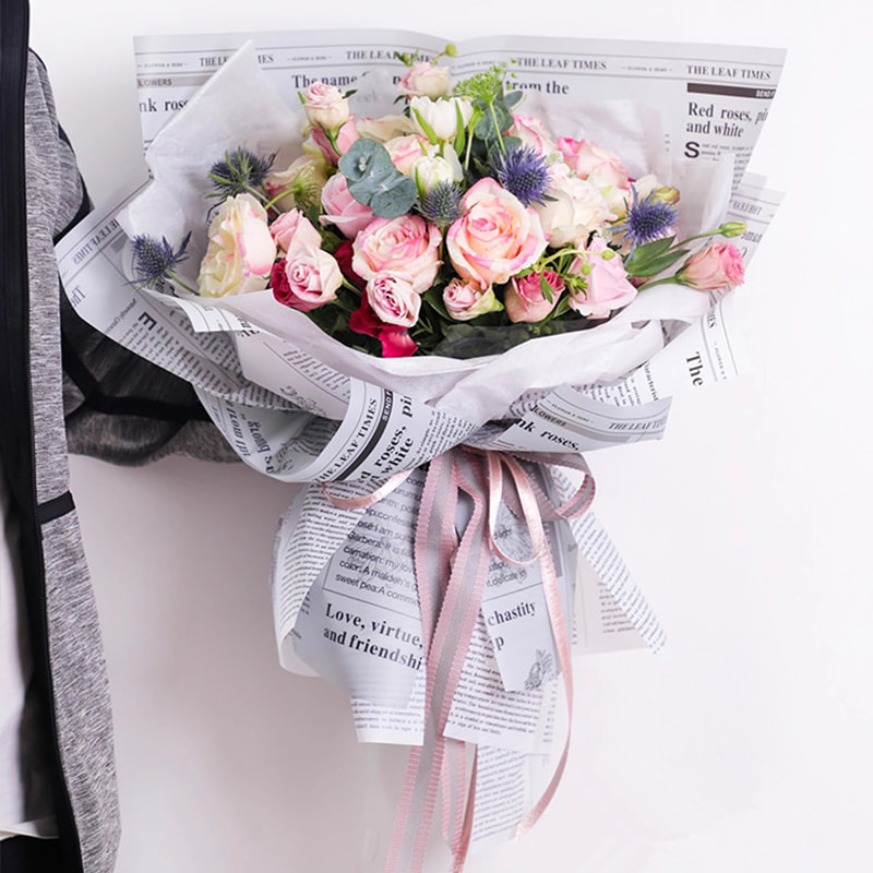 MYHC-52 Herb Golden Light Matt Film 57×57cm (±2cm) Plastic Flower Emballage Film