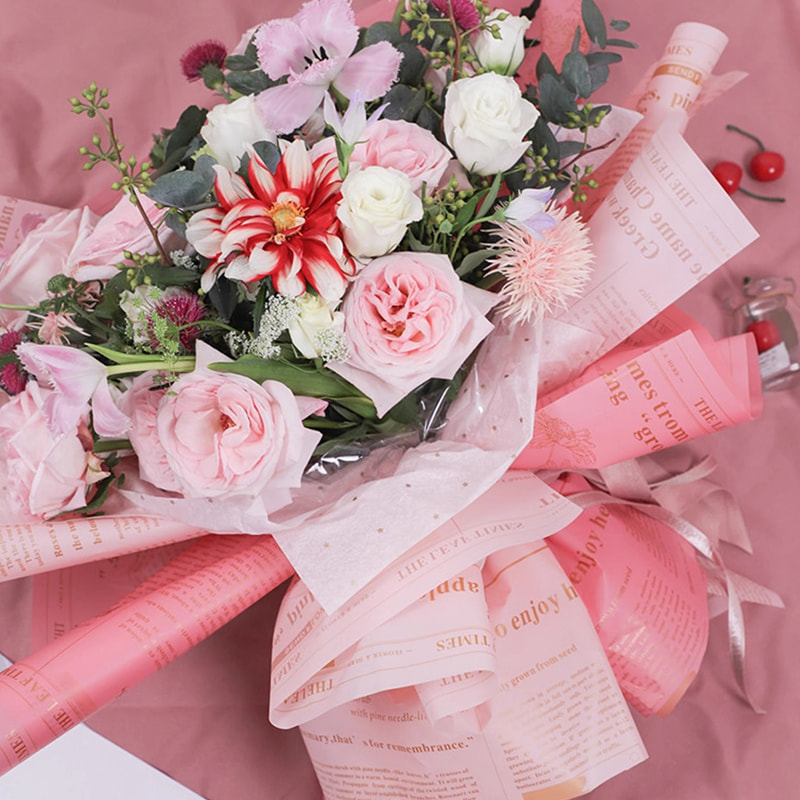 MYHC-52 Herb Golden Light Matt Film 57×57cm (±2cm) Plastic Flower Emballage Film
