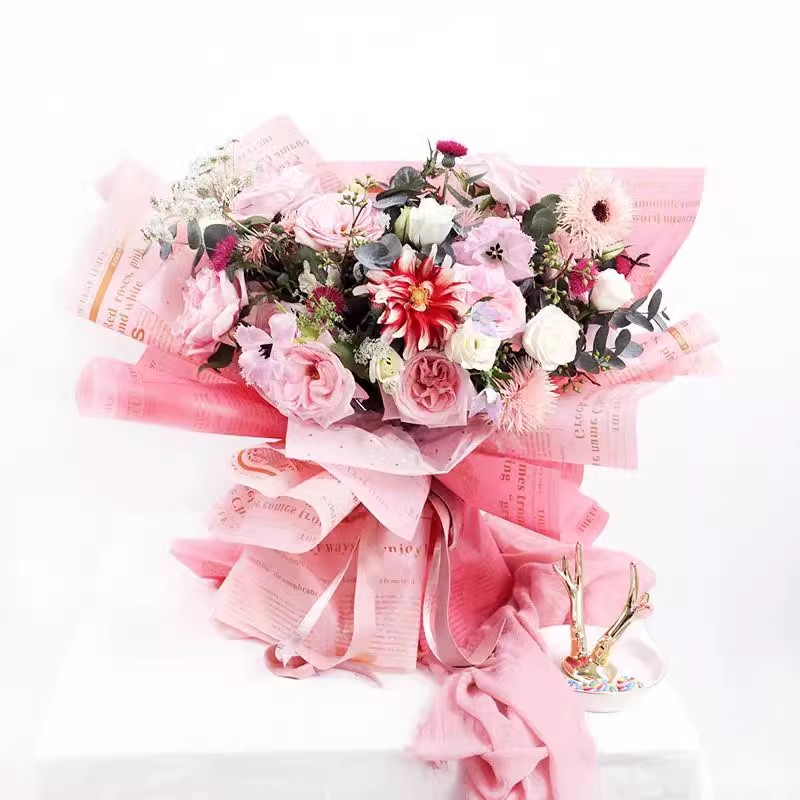 MYHC-52 Herb Golden Light Matt Film 57×57cm (±2cm) Plastic Flower Emballage Film
