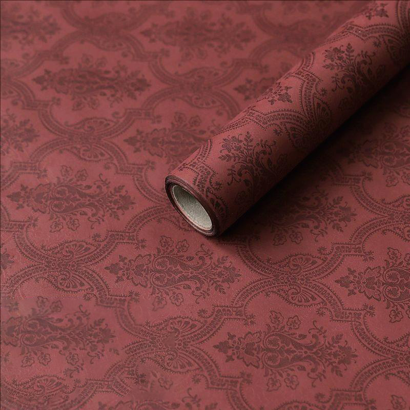 MYHC-56 Relief Print Monokrom bomuldsblomst indpakningspapir