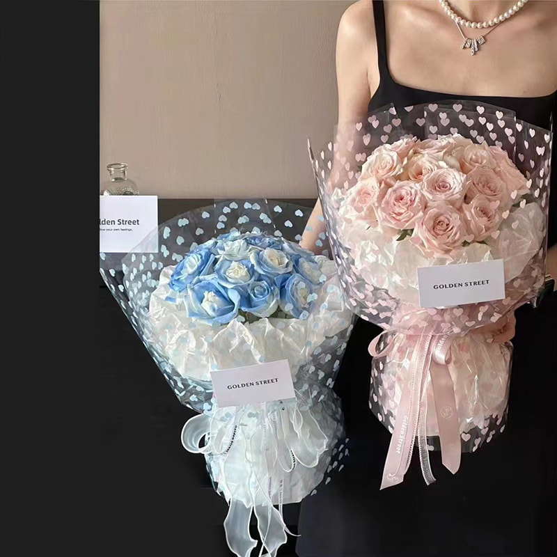 MYHC-62 Even Love Dekoration OPP Transparent Flower Indpakningspapir