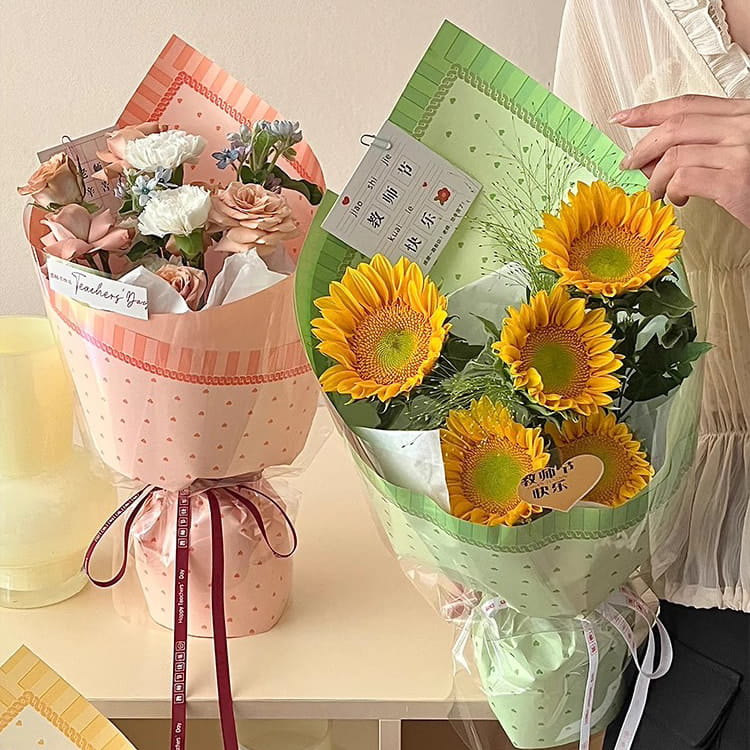 MYHC-65 Prinsessekjole Lys farve plastik blomsteremballagefilm