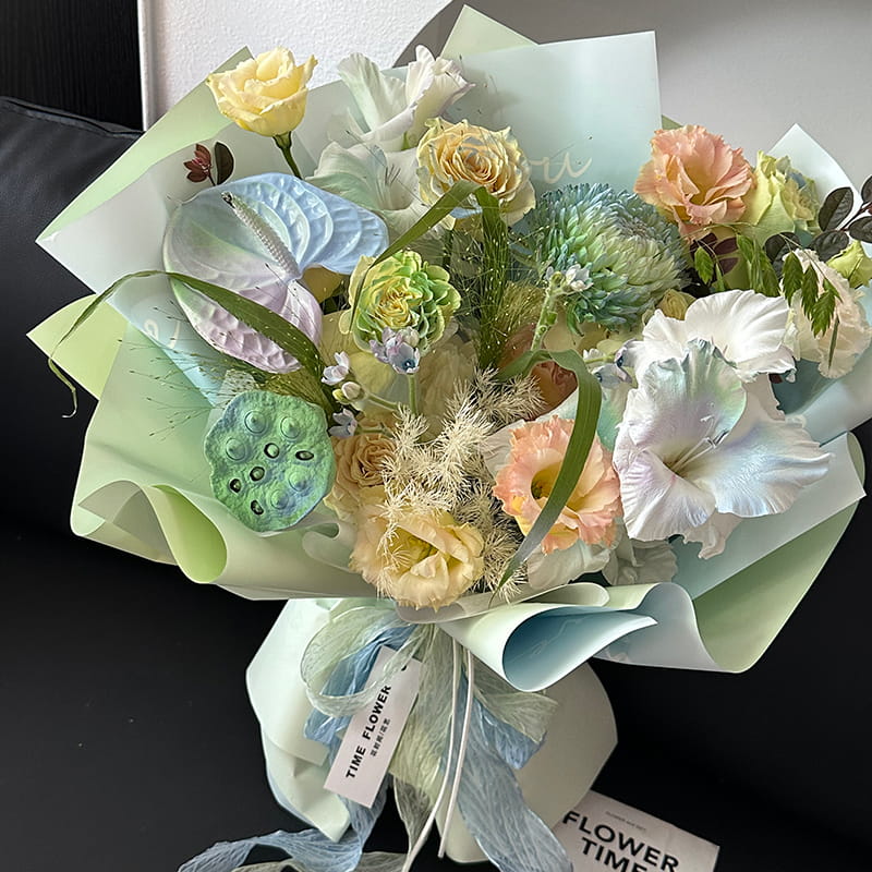 MYHC-66 Macaron Gradient Color Vandtæt blomsterindpakningspapir