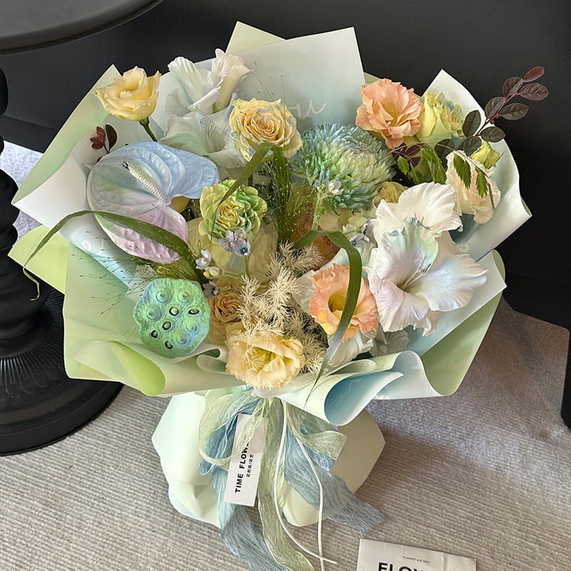 MYHC-66 Macaron Gradient Color Vandtæt blomsterindpakningspapir