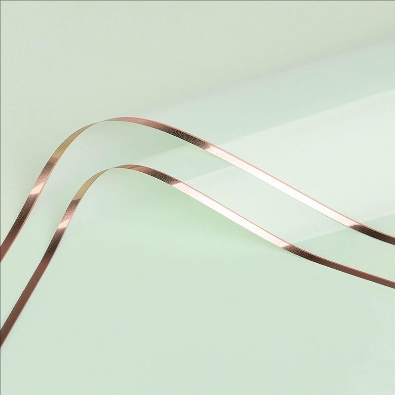 MYHC-72 Solid Color Gold Edge Water Light Film Transparent Flower Emballage Film