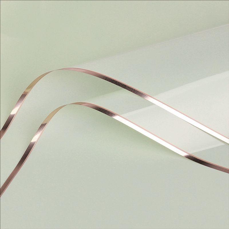 MYHC-72 Solid Color Gold Edge Water Light Film Transparent Flower Emballage Film