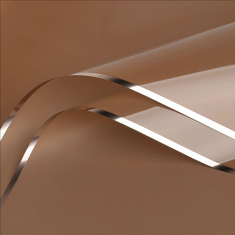 MYHC-72 Solid Color Gold Edge Water Light Film Transparent Flower Emballage Film