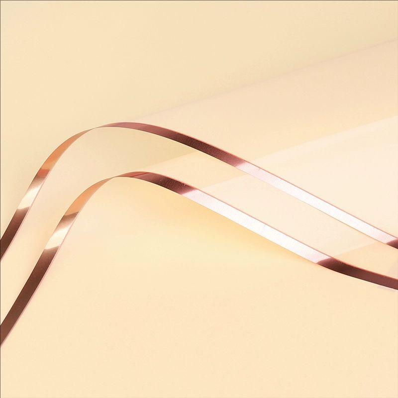 MYHC-72 Solid Color Gold Edge Water Light Film Transparent Flower Emballage Film