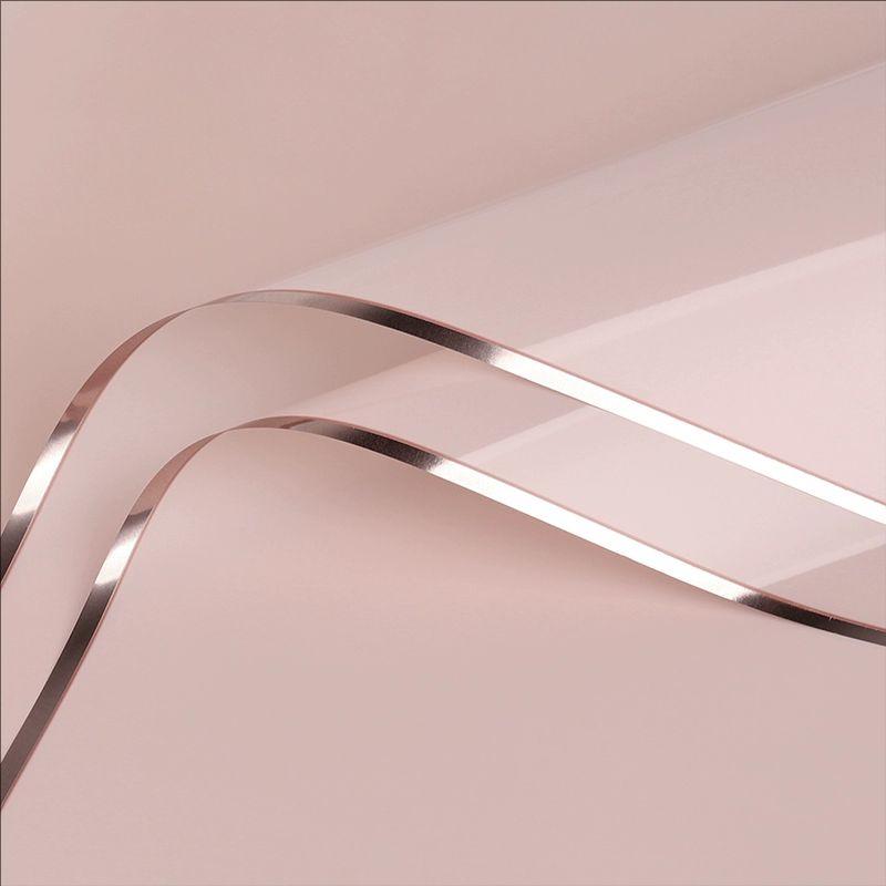 MYHC-72 Solid Color Gold Edge Water Light Film Transparent Flower Emballage Film