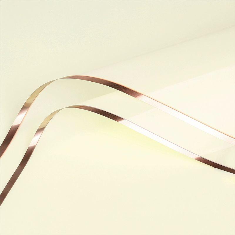 MYHC-72 Solid Color Gold Edge Water Light Film Transparent Flower Emballage Film