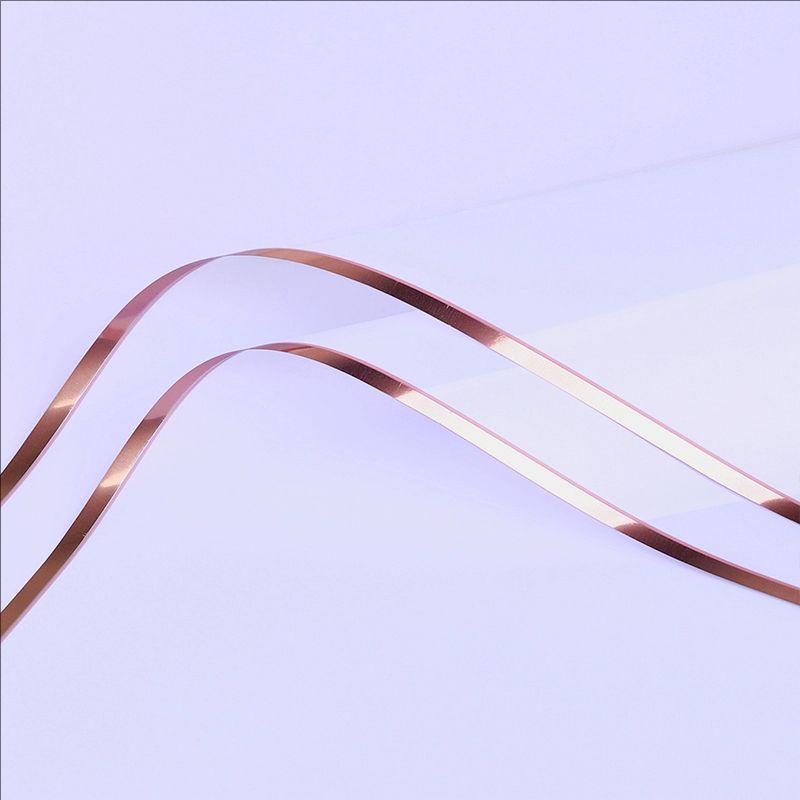 MYHC-72 Solid Color Gold Edge Water Light Film Transparent Flower Emballage Film