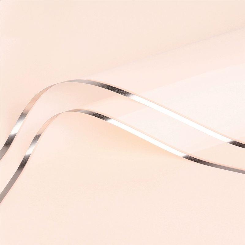 MYHC-72 Solid Color Gold Edge Water Light Film Transparent Flower Emballage Film