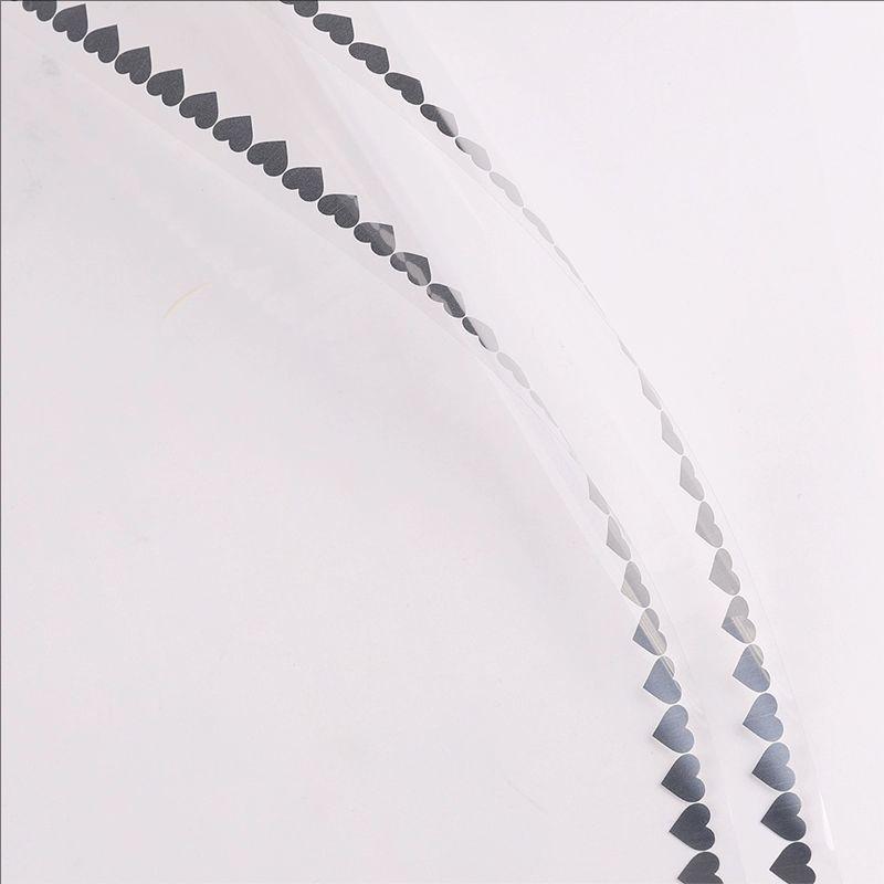 MYHC-73 Lace Glitter Film Opp Transparent Flower Emballage Film