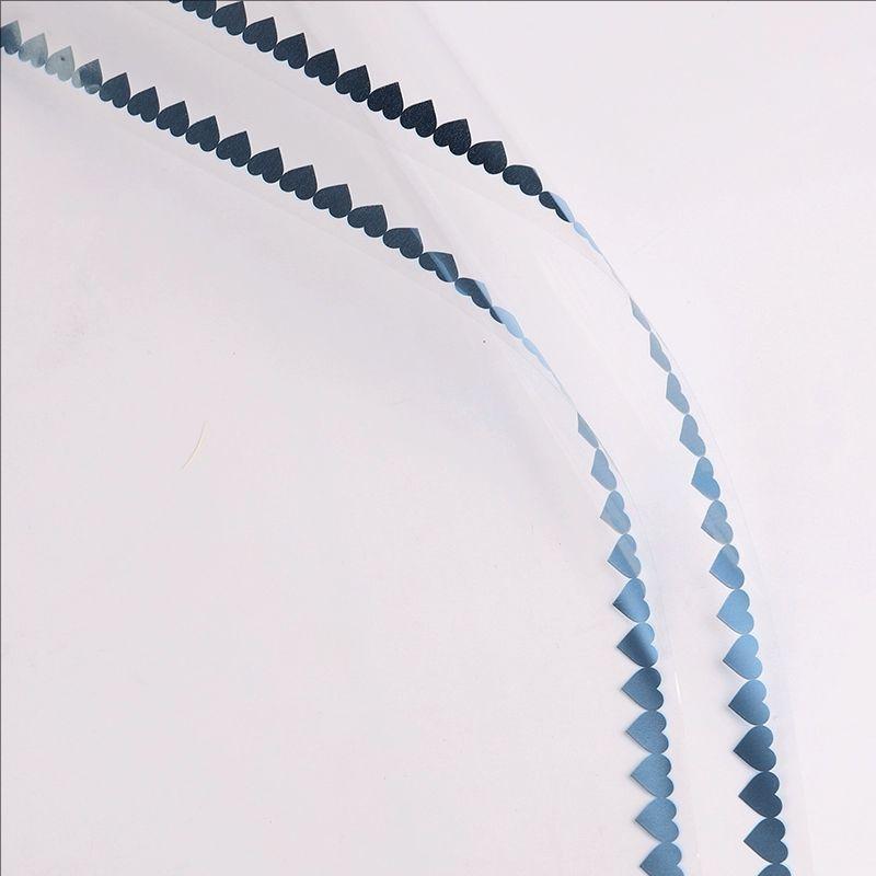 MYHC-73 Lace Glitter Film Opp Transparent Flower Emballage Film