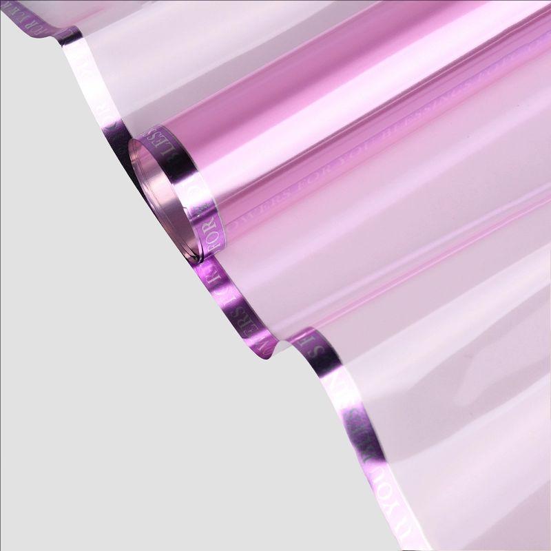MYHC-73 Lace Glitter Film Opp Transparent Flower Emballage Film