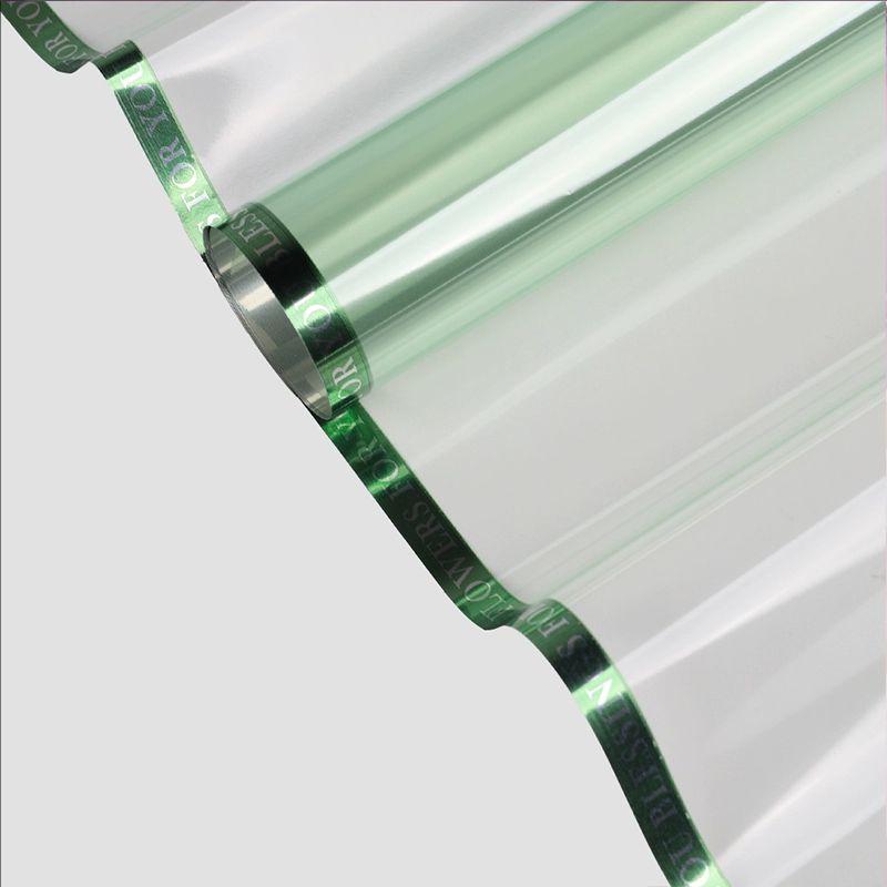 MYHC-73 Lace Glitter Film Opp Transparent Flower Emballage Film