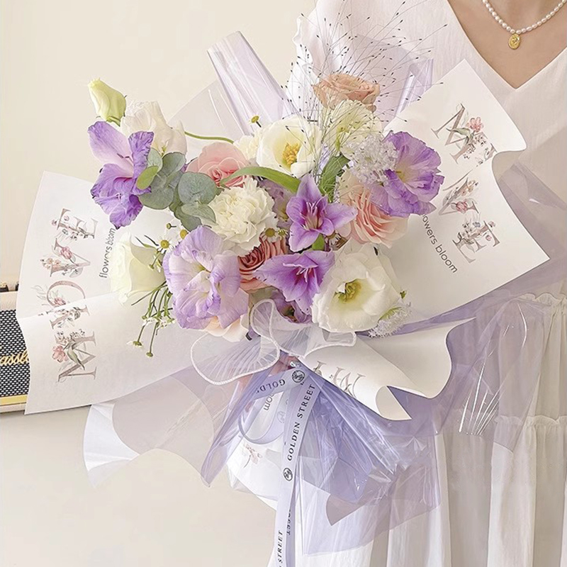 MYHC-74 Jelly Film OPP4.7 Silke Transparent Flower Indpakningspapir
