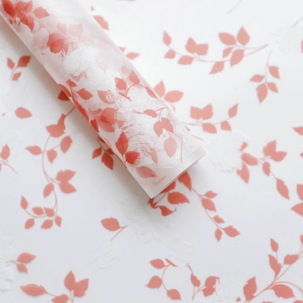 MYHC-79 Rose Print, tofarvet, gennemsigtig blomsteremballagefilm