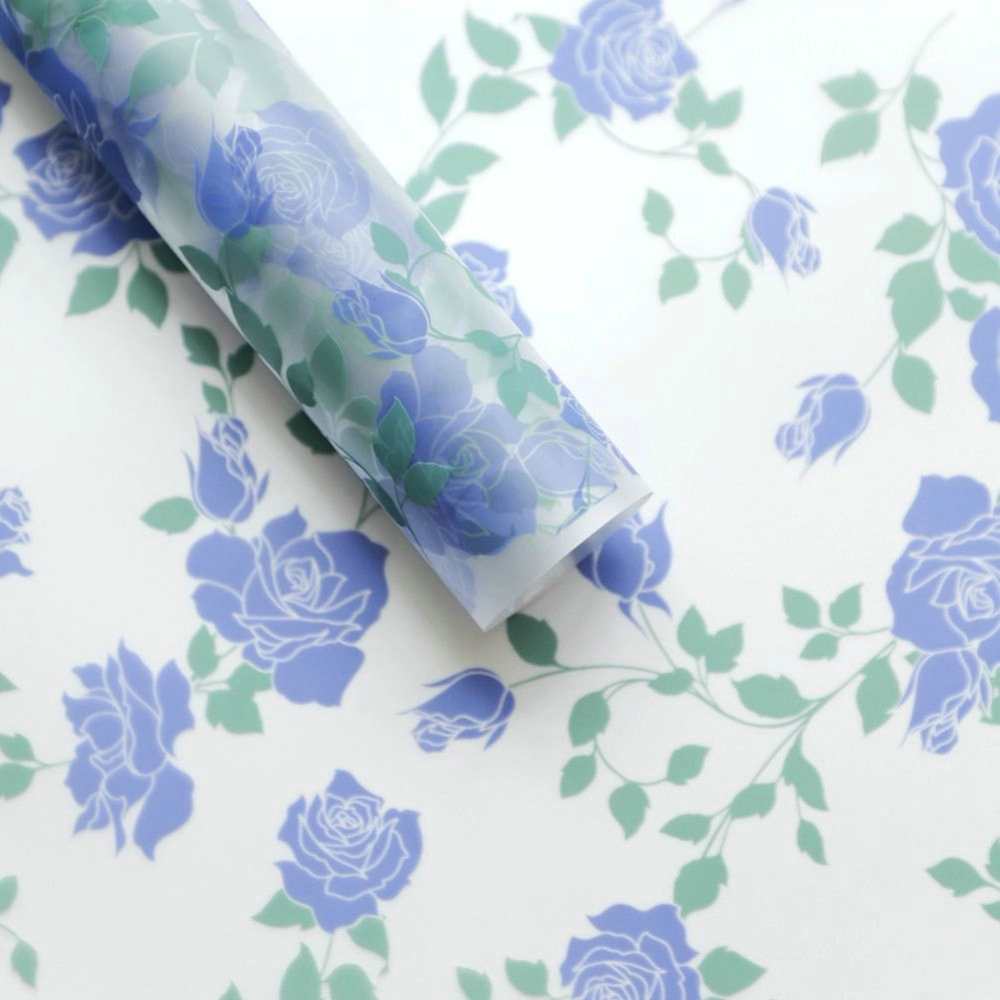 MYHC-79 Rose Print, tofarvet, gennemsigtig blomsteremballagefilm