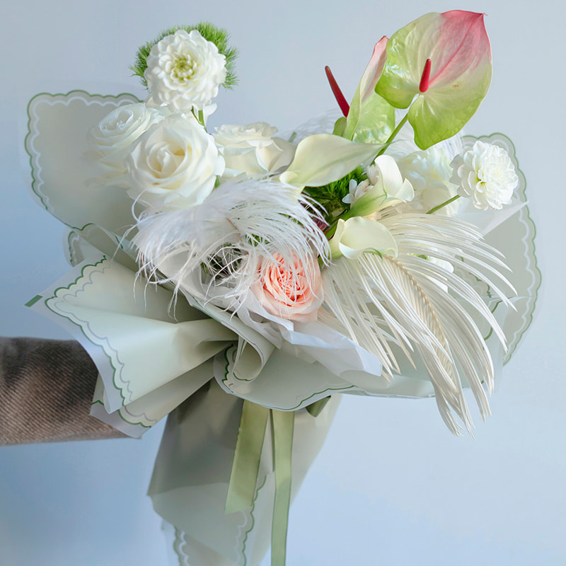 Petal jelly film blomster indpakningspapir