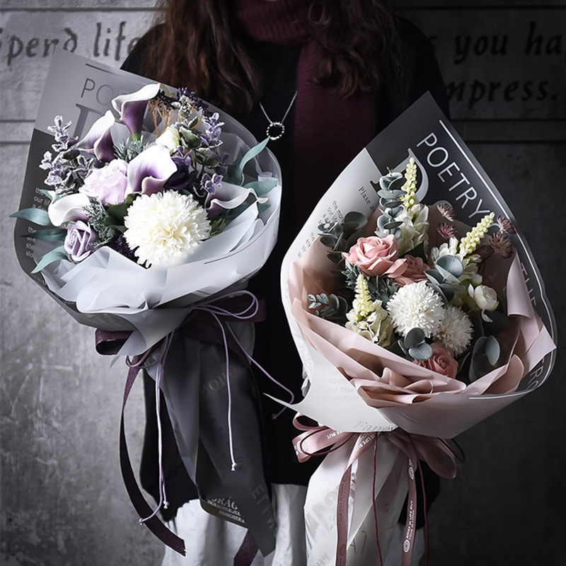 Frosted Jelly Flower Wrap Film