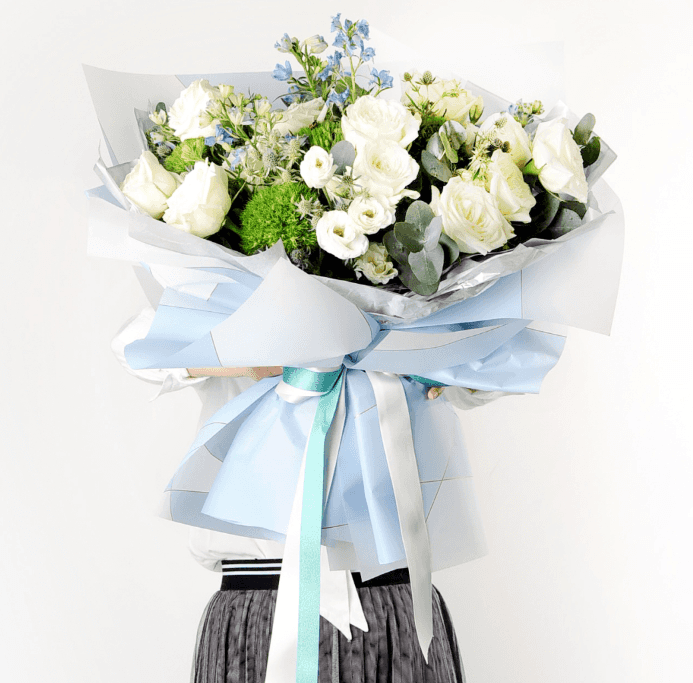Vandtæt buket blomsterindpakning Nossa papir med magnetisk linje