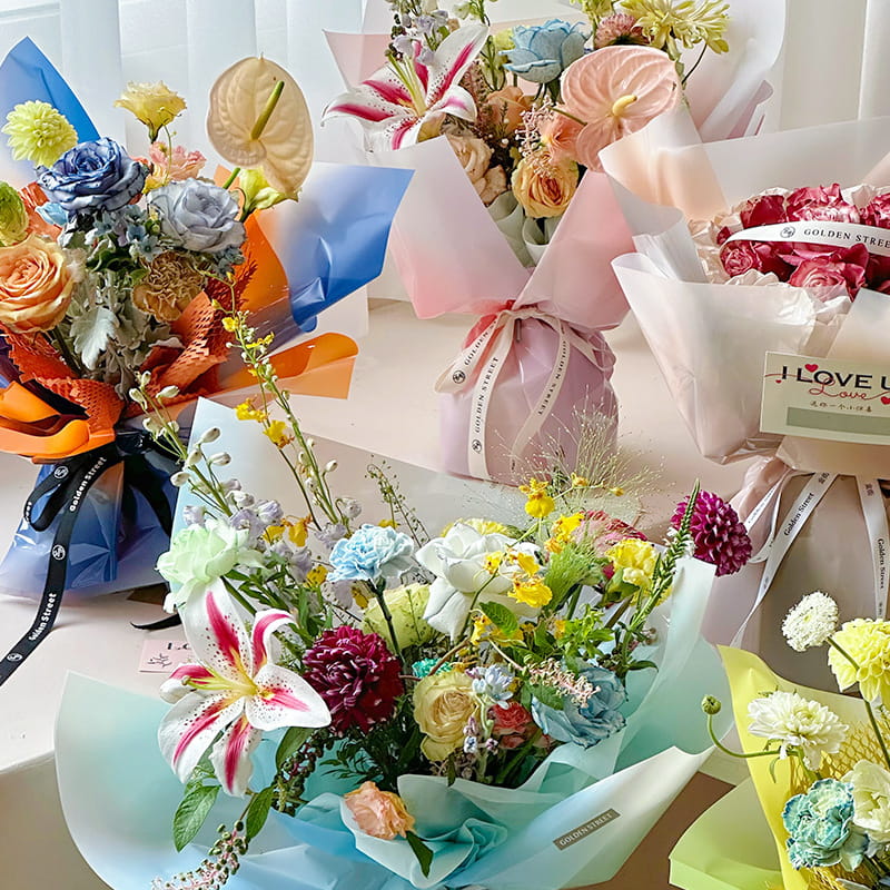 4,5 Mil OPP Flower Indpakningspapir