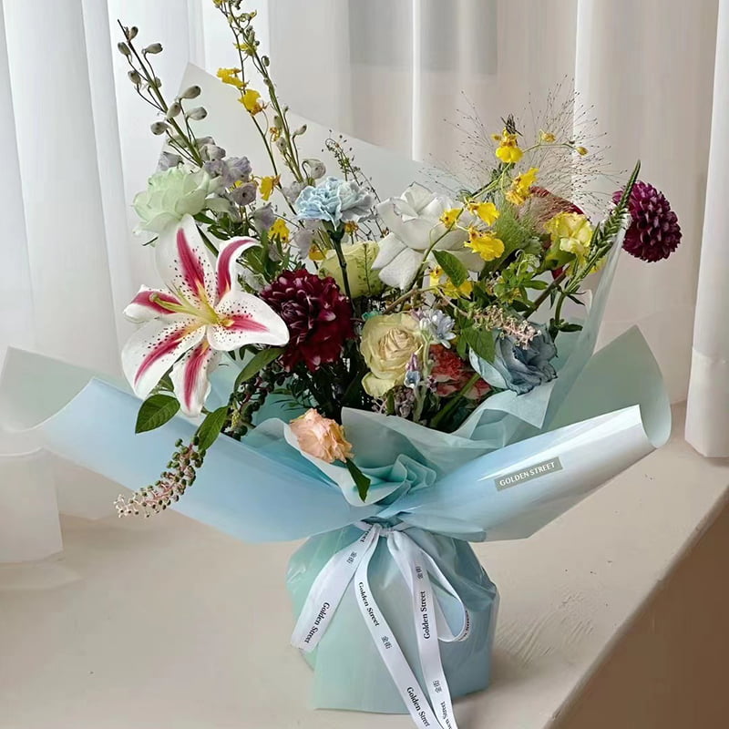 4,5 Mil OPP Flower Indpakningspapir