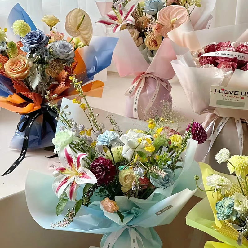4,5 Mil OPP Flower Indpakningspapir