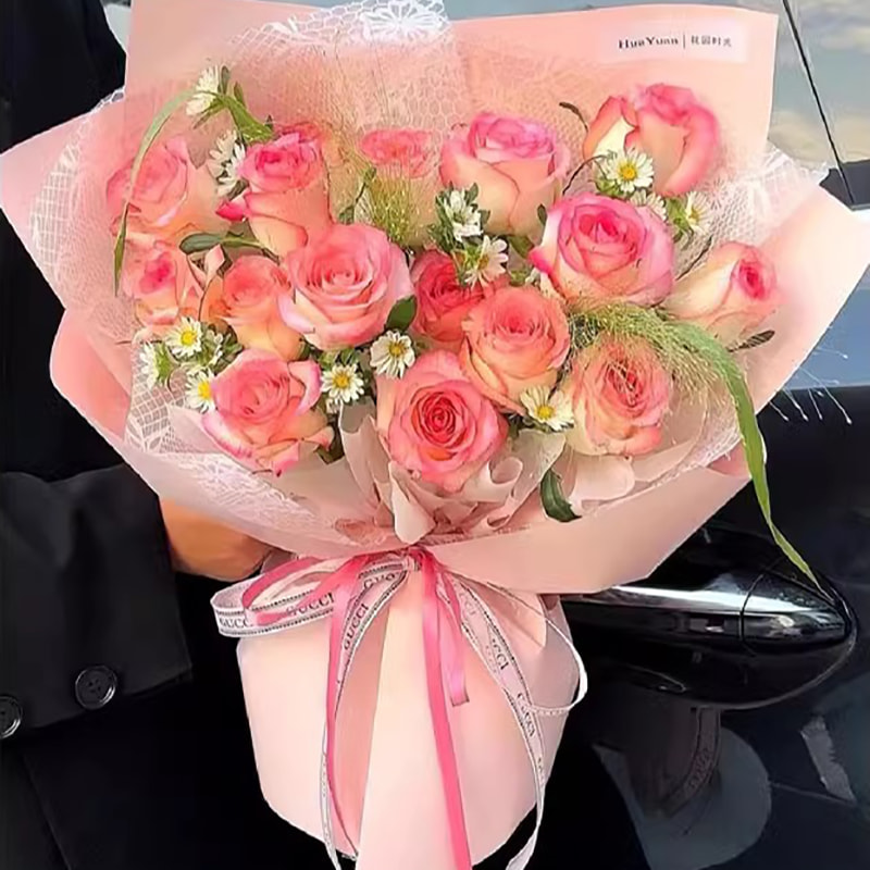 Nuosha blomsterindpakningspapir i forskellige mønstre og stilarter