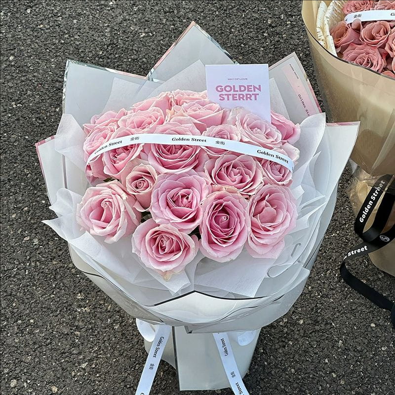 Sølvion vandblank film blomsterindpakningspapir